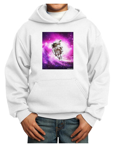 Astronaut Cat Youth Hoodie Pullover Sweatshirt-Youth Hoodie-TooLoud-White-XS-Davson Sales