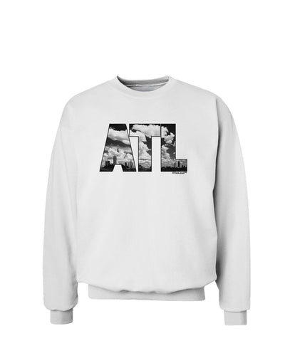 ATL Atlanta Text Sweatshirt by TooLoud-Sweatshirts-TooLoud-White-Small-Davson Sales