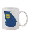 Atlanta Georgia Flag Printed 11 oz Coffee Mug - Exquisite Drinkware Expertise-11 OZ Coffee Mug-TooLoud-White-Davson Sales