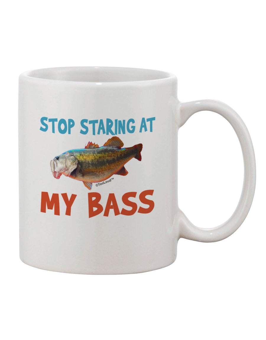 Attention-Grabbing Bass Printed 11 oz Coffee Mug - TooLoud-11 OZ Coffee Mug-TooLoud-White-Davson Sales