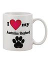 Australian Shepherd Lover's 11 oz Coffee Mug - Expertly Crafted by TooLoud-11 OZ Coffee Mug-TooLoud-White-Davson Sales