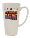 Authentic Arizona Native 16 Ounce Conical Latte Coffee Mug - Expertly Crafted Drinkware-Conical Latte Mug-TooLoud-White-Davson Sales