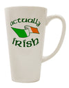 Authentic Irish 16 Ounce Conical Latte Coffee Mug - TooLoud-Conical Latte Mug-TooLoud-White-Davson Sales