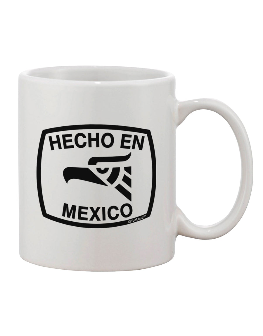 Authentic Mexican Eagle Symbol 11 oz Coffee Mug - Crafted by a Drinkware Expert-11 OZ Coffee Mug-TooLoud-White-Davson Sales