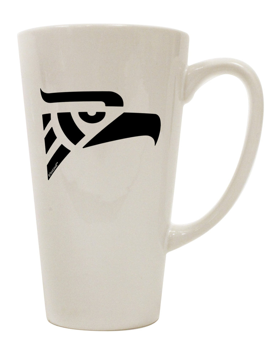 Authentic Mexican Eagle Symbol 16 Ounce Conical Latte Coffee Mug - Expertly Crafted by TooLoud-Conical Latte Mug-TooLoud-White-Davson Sales