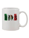 Authentic Mexican Flag - Exquisite Dancing Silhouettes Printed 11 oz Coffee Mug by TooLoud-11 OZ Coffee Mug-TooLoud-White-Davson Sales