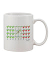 Authentic Mexican Flag Margaritas 11 oz Coffee Mug - Expertly Crafted by TooLoud-11 OZ Coffee Mug-TooLoud-White-Davson Sales