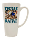 Authentic Native American 16 Ounce Conical Latte Coffee Mug - Expertly Crafted Drinkware-Conical Latte Mug-TooLoud-White-Davson Sales