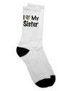 Autism Awareness Adult Crew Socks - A Heartfelt Tribute to Sisters by TooLoud-Socks-TooLoud-White-Ladies-4-6-Davson Sales