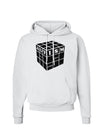 Autism Awareness - Cube B & W Hoodie Sweatshirt-Hoodie-TooLoud-White-Small-Davson Sales