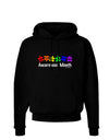 Autism Awareness Month - Colorful Puzzle Pieces Dark Hoodie Sweatshirt by TooLoud-Hoodie-TooLoud-Black-Small-Davson Sales