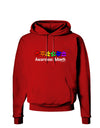 Autism Awareness Month - Colorful Puzzle Pieces Dark Hoodie Sweatshirt by TooLoud-Hoodie-TooLoud-Red-Small-Davson Sales