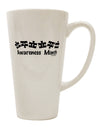 Autism Awareness Month: Exquisite Puzzle Pieces 16 Ounce Conical Latte Coffee Mug - Crafted by a Drinkware Expert-Conical Latte Mug-TooLoud-White-Davson Sales