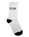 Autism Awareness Month: Vibrant Puzzle Pieces Adult Crew Socks - Presented by TooLoud-Socks-TooLoud-White-Ladies-4-6-Davson Sales