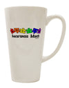 Autism Awareness Month - Vibrantly Crafted Puzzle Pieces 16 Ounce Conical Latte Coffee Mug by TooLoud-Conical Latte Mug-TooLoud-White-Davson Sales