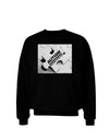 Autism Awareness - Puzzle Black & White Adult Dark Sweatshirt-Sweatshirts-TooLoud-Black-Small-Davson Sales