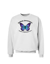 Autism Awareness - Puzzle Piece Butterfly Sweatshirt-Sweatshirts-TooLoud-White-Small-Davson Sales