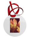 Autumn In Aspen Circular Metal Ornament-Ornament-TooLoud-White-Davson Sales