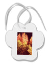 Autumn In Aspen Paw Print Shaped Ornament-Ornament-TooLoud-White-Davson Sales