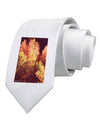 Autumn In Aspen Printed White Necktie