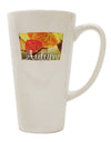 Autumn-inspired 16 Ounce Conical Latte Coffee Mug - Crafted for Colorado Coffee Lovers TooLoud-Conical Latte Mug-TooLoud-White-Davson Sales