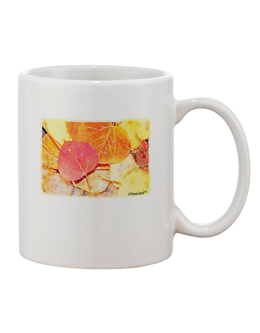 Autumn WaterColor Printed 11 oz Coffee Mug - Perfect for Colorado Drinkware Enthusiasts - TooLoud-11 OZ Coffee Mug-TooLoud-White-Davson Sales