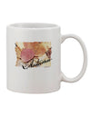 Autumn WaterColor Text Printed 11 oz Coffee Mug - Perfect for Colorado Drinkware Enthusiasts - TooLoud-11 OZ Coffee Mug-TooLoud-White-Davson Sales