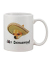 Ay Chihuahua Printed 11 oz Coffee Mug - Perfect Drinkware for Chihuahua Lovers by TooLoud-11 OZ Coffee Mug-TooLoud-White-Davson Sales