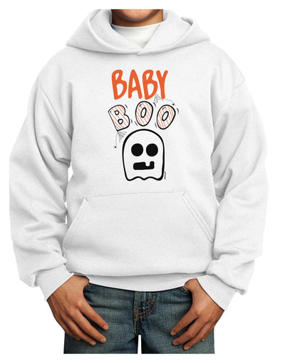 Baby Boo Ghostie Youth Hoodie Pullover Sweatshirt-Youth Hoodie-TooLoud-White-XS-Davson Sales
