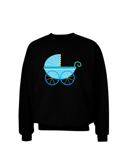 Baby Boy Carriage Adult Dark Sweatshirt-Sweatshirts-TooLoud-Black-Small-Davson Sales