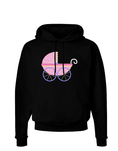 Baby Girl Carriage Dark Hoodie Sweatshirt-Hoodie-TooLoud-Black-Small-Davson Sales