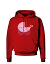 Baby Girl Carriage Dark Hoodie Sweatshirt-Hoodie-TooLoud-Red-Small-Davson Sales