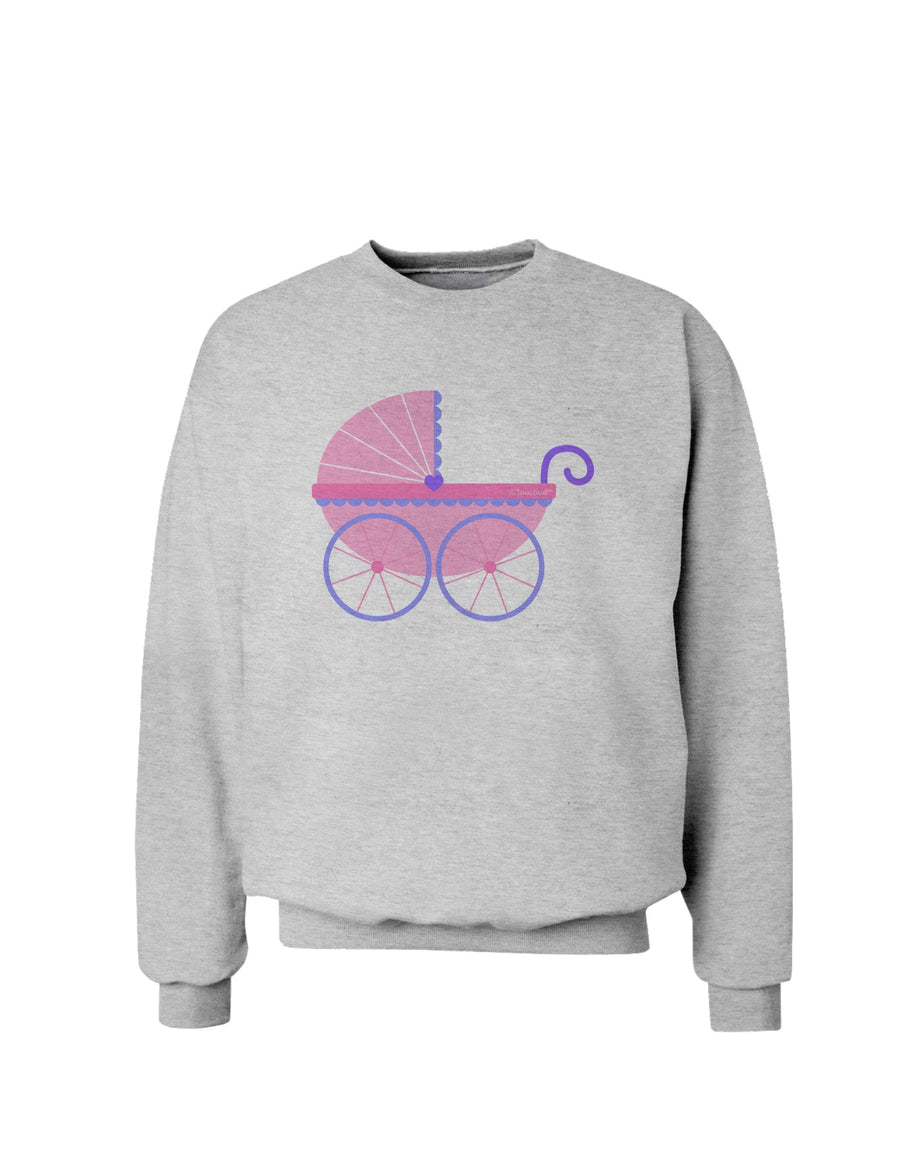 Baby Girl Carriage Sweatshirt-Sweatshirts-TooLoud-White-Small-Davson Sales