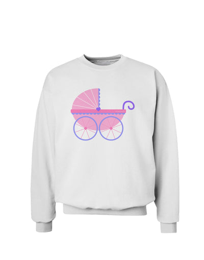 Baby Girl Carriage Sweatshirt-Sweatshirts-TooLoud-White-Small-Davson Sales