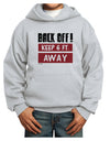 BACK OFF Keep 6 Feet Away Youth Hoodie Pullover Sweatshirt-Youth Hoodie-TooLoud-Ash-XS-Davson Sales
