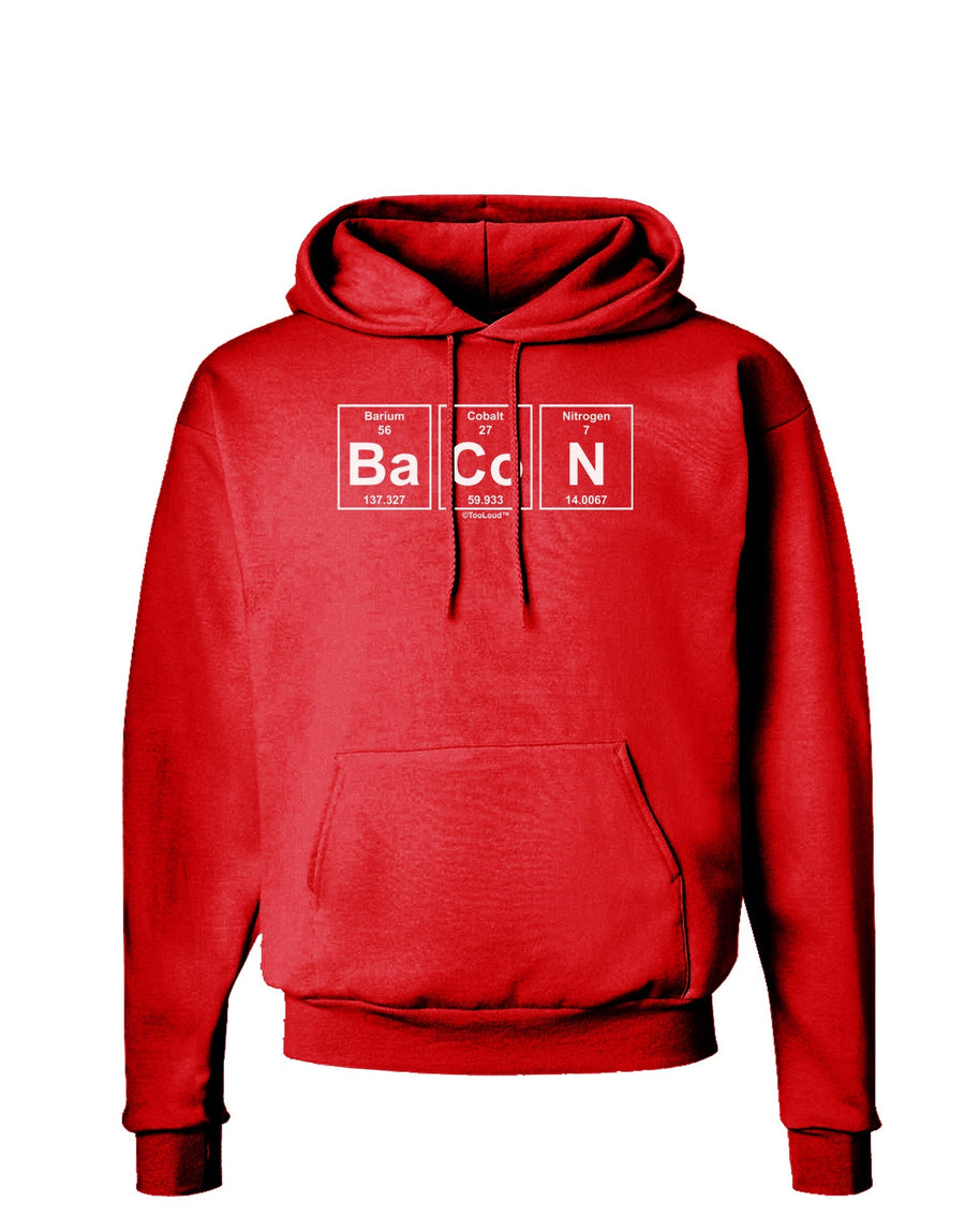 Bacon Periodic Table of Elements Dark Hoodie Sweatshirt by TooLoud-Hoodie-TooLoud-Black-Small-Davson Sales