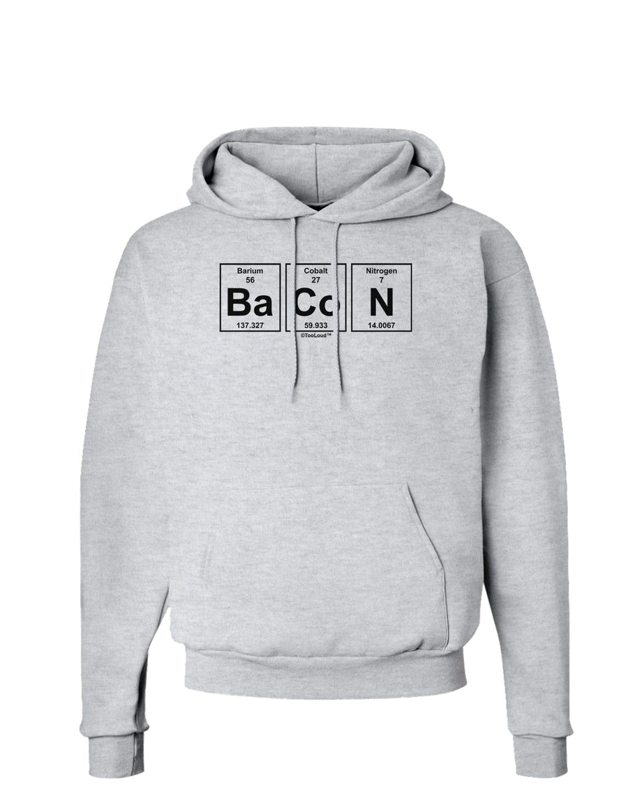 Bacon Periodic Table of Elements Hoodie Sweatshirt by TooLoud-Hoodie-TooLoud-White-Small-Davson Sales