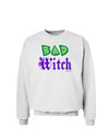 Bad Witch Color Green Sweatshirt-Sweatshirts-TooLoud-White-XXX-Large-Davson Sales