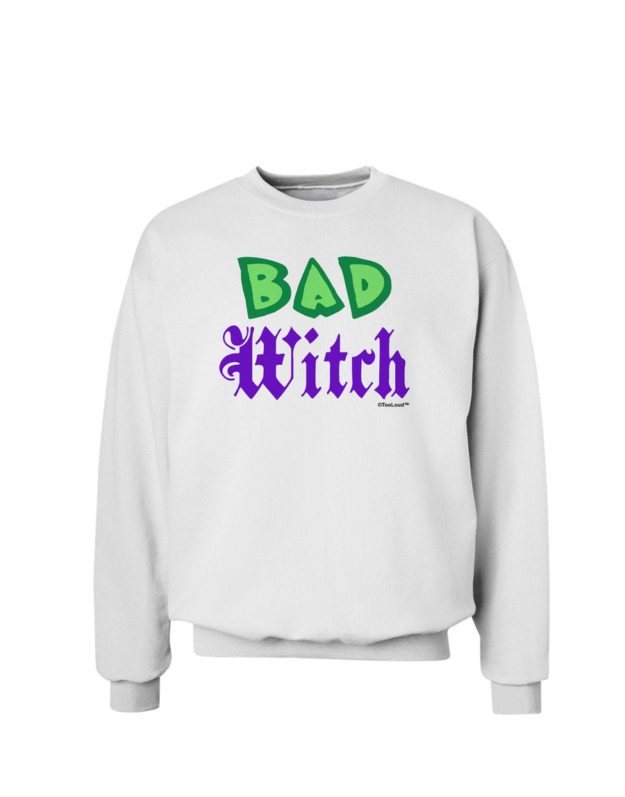 Bad Witch Color Green Sweatshirt-Sweatshirts-TooLoud-White-XXX-Large-Davson Sales