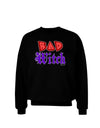 Bad Witch Color Red Adult Dark Sweatshirt-Sweatshirts-TooLoud-Black-XXX-Large-Davson Sales