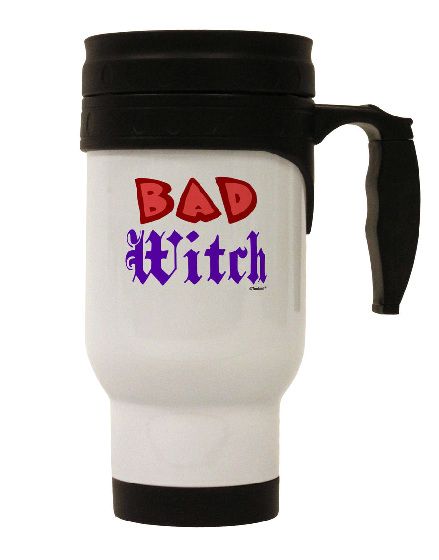 Bad Witch Color Red Stainless Steel 14oz Travel Mug-Travel Mugs-TooLoud-White-Davson Sales