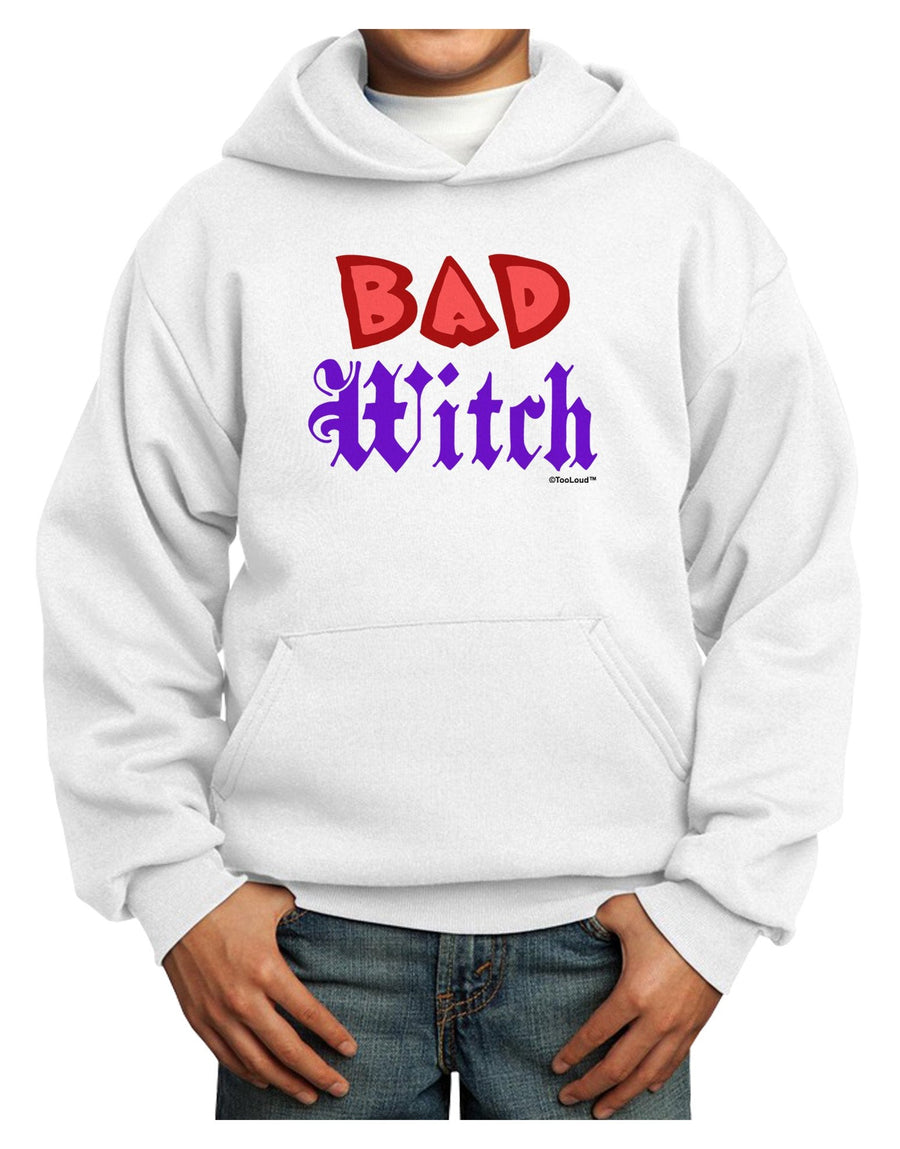 Bad Witch Color Red Youth Hoodie Pullover Sweatshirt-Youth Hoodie-TooLoud-White-XL-Davson Sales