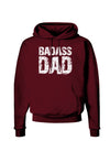 Badass Dad Dark Hoodie Sweatshirt by TooLoud-Hoodie-TooLoud-Maroon-Small-Davson Sales