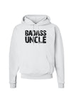 Badass Uncle Hoodie Sweatshirt by TooLoud-Hoodie-TooLoud-White-Small-Davson Sales