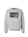 Badass Uncle Sweatshirt by TooLoud-Sweatshirts-TooLoud-AshGray-Small-Davson Sales