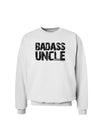 Badass Uncle Sweatshirt by TooLoud-Sweatshirts-TooLoud-White-Small-Davson Sales