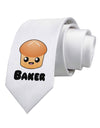 Baker Cute Roll Printed White Necktie