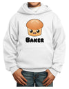 Baker Cute Roll Youth Hoodie Pullover Sweatshirt-Youth Hoodie-TooLoud-White-XS-Davson Sales