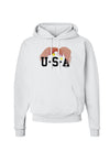 Bald Eagle USA Hoodie Sweatshirt-Hoodie-TooLoud-White-Small-Davson Sales