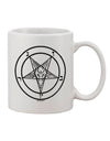 Baphomet Emblem Adorned 11 oz Coffee Mug - Crafted by a Drinkware Expert-11 OZ Coffee Mug-TooLoud-White-Davson Sales